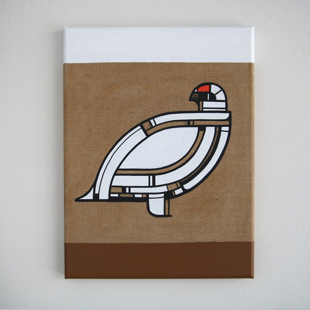 Rjúpa,Karri og annar Karri - málverk