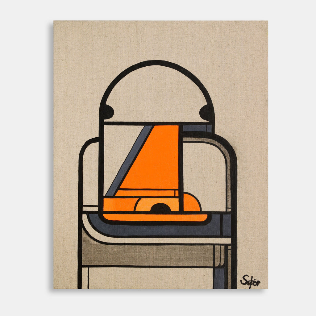 Gæs portrait - olíumálverk