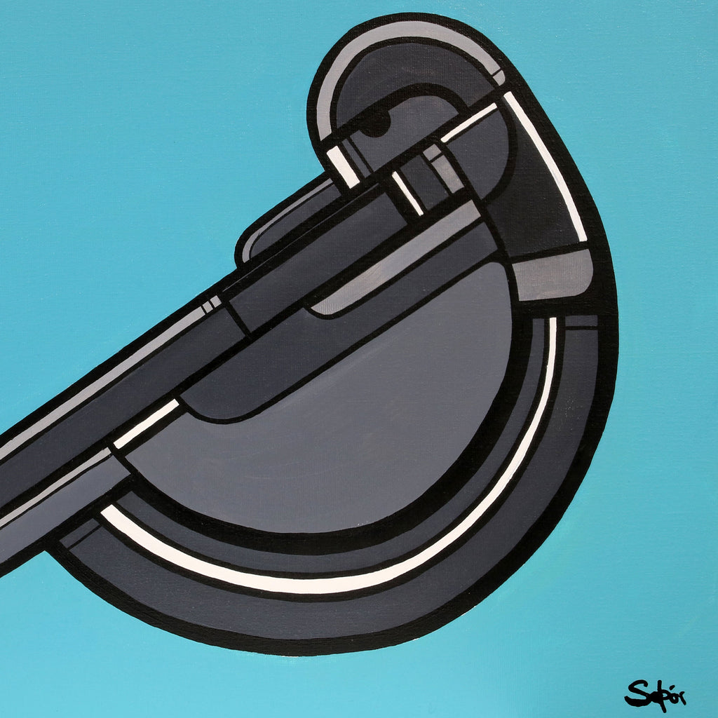 Krummi í hvílu - olíumálverk