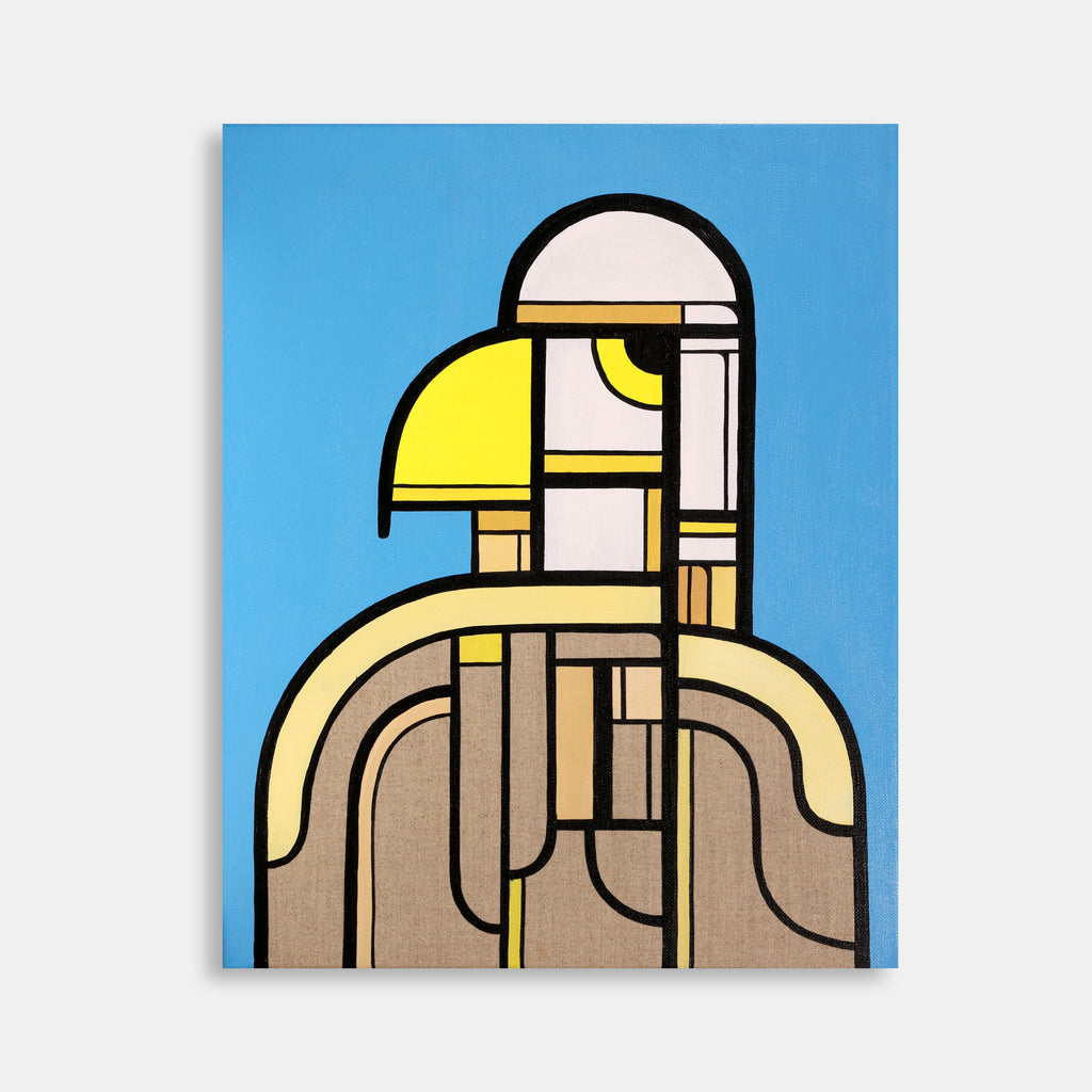 Örn - portrait - olíumálverk