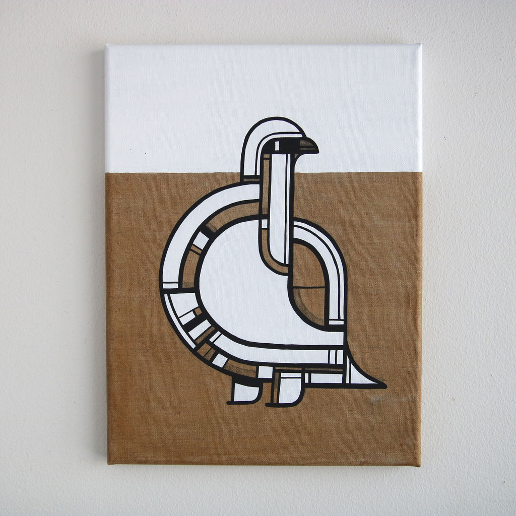 Rjúpa,Karri og annar Karri - málverk