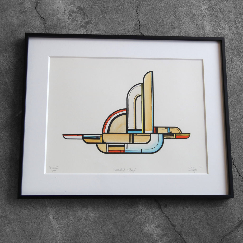 Á flugi - blönduð tækni