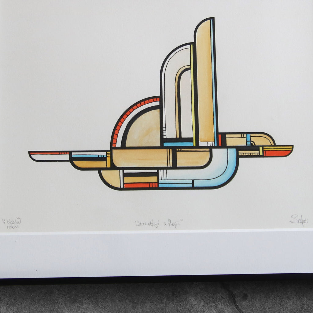 Á flugi - blönduð tækni